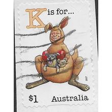 AUS 2017 $1.00 (S/A)'FAIR DINKUM -'K' IS FOR.(ON PAPER)' FINE USED (EBID64-047)