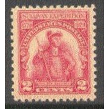 657 2c General John Sullivan Just Clears MNH Q0973