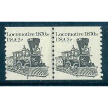 1897A 2c Locomotive Fine MNH Dry Gum CNP Left 4 W0433