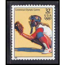3068o 32c Women's Softball Fine MNH V4444
