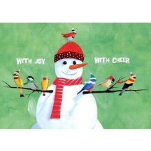 With Joy With Cheer - Christmas Tree Free Greeting Card - 14462