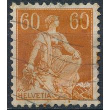 Helvetia: 60c - Switzerland 1918 - FH - MiNr 140x (E)