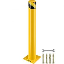 Safety Bollard Safety Barrier Bollard 4-1/2" OD 36" Height Yellow Powder Coa...
