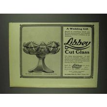 1902 Libbey Cut Glass Ad - No. 593 Comport in Colonna