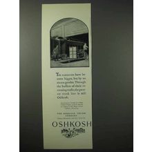 1925 Oshkosh Trunk Ad - Railroads Have Become Bigger