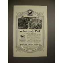 1925 Northern Pacific Railway Ad - Yellowstone Park