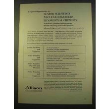 1963 GM Allison Energy Conversion Ad - Nuclear