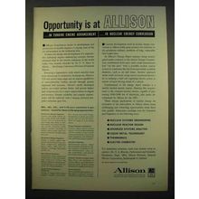 1963 GM Allison Energy Conversion Ad - Opportunity