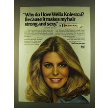 1980 Wella Kolestral Ad - Marjorie Wallace - Sexy