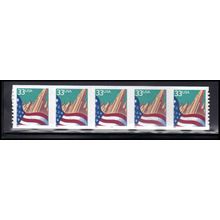 3281c 33c U.S. Flag Over City Very Fine MNH PNC 5555/5 KA9375