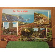 multiview, ISLE OF WIGHT used postcard by Nigh 1972 pm