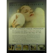 1949 Helena Rubinstein Silk Screen Face Powder Ad - Revolutionary new idea!