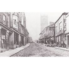 High Street Whitchurch Shropshire 1860 Victorian View Postcard