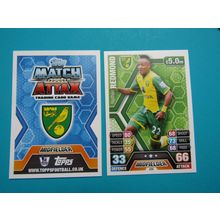 230. Nathan Redmond - Norwich City - Match Attax 2013/14 Football Card EF1