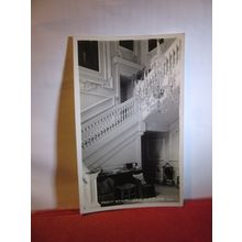 FRONT STAIRCASE, FIRLE PLACE, LEWES, SUSSEX unused vintage postcard RP 1950s =