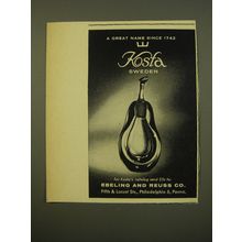 1961 Kosta Crystal Advertisement - A great name