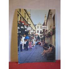 NORTHUMBERLAND PLACE, BATH, SOMERSET. used postcard by Harvey Barton 1974 pm =