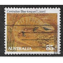 AUS 1981 85c 'CENTRALIAN BLUE TONGUED LIZARD' FINE USED (EBID68-029)
