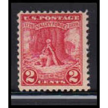 645 2c Valley Forge Barely Clears MNH O1027