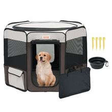 Foldable Pet Playpen, 36 inch Portable Dog Playpen, Crate Kennel for Puppy, ...