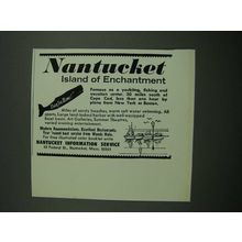 1971 Nantucket Information Service Ad - Island of Enchantment