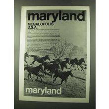 1973 Maryland Economic Development Ad - Megalopolis