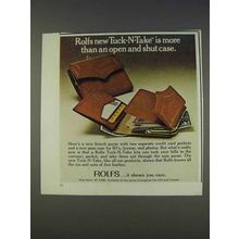 1977 Rolfs Tuck-N-Take Purse Ad - Open and Shut Case