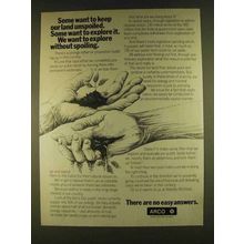 1980 ARCO Oil Ad - We Want to Explore Without Spoiling