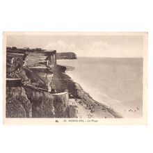 MESNIL-VAL, FRANCE used vintage postcard 1935 postmark
