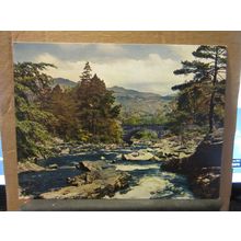 FALLS OF DOCHART, KILLIN unused postcard A D Henderson Jumbo Print =
