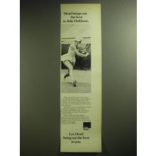 1974 Head Master Tennis Racket Ad - Head brings out the best in Julie Heldman