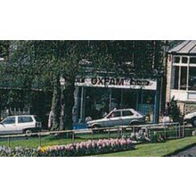 Elderly Man Looking At Oxfam Store Harrogate Yorkshire Postcard