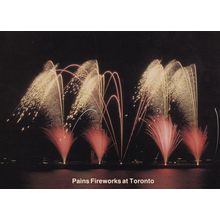 Pains Fireworks Display at Toronto Canadian Limited Edition Postcard