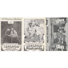 Pipe Smoking Robinson Crusoe Adam & Eve 3x Sheldron Postcard s