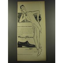 1956 French Shriner Shoes Ad - We're a-tweetin' and a-woofin'