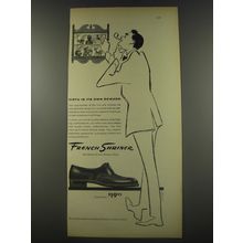 1956 French Shriner Shoes Ad - Virtu is its own reward