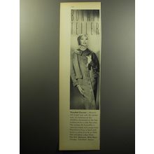 1957 Bonwit Teller Towncliffe Coat Ad - Tweeded Cocoon
