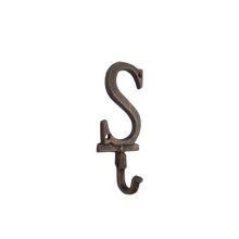 Pack Of 2] Rustic Copper Cast Iron Letter S Alphabet Wall Hook 6""