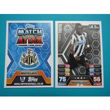 207. Chieck Tiote - Newcastle Utd - Match Attax 2013/14 Football Card EF1