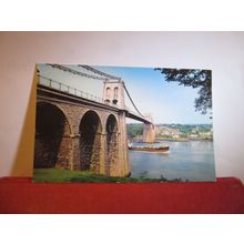 MENAI SUSPENSION BRIDGE, WALES unused postcard by Colourmaster PT23627 =