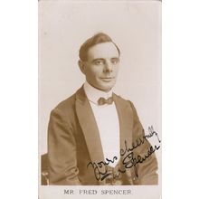 Fred Spencer Littlehampton Clacton Paignton Theatre Dame Hand Signed Photo