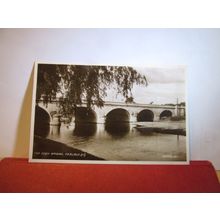 THE EDEN BRIDGE, CARLISLE, CUMBRIA used postcard RP by Valentine 1935 pm =
