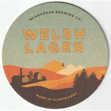 BEER MAT - GLAMORGAN BREWING CO - WELSH LAGER - (Cat No 001) - (2018)