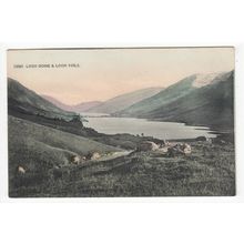 Loch Doine & Loch Voile Postcard Perthshire Scotland 15649