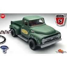 HTF KEYCHAIN 55~56 GREEN FORD F/F100 PICKUP CUSTOM Ltd Ed.