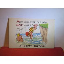 HAPPY BIRTHDAY unused vintage postcard by Pictorial Productions 171/8 =