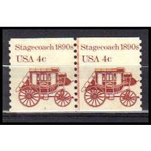 1898Av 4c Stagecoach Fine MNH Dry Gum CNP Left 4 PA0312