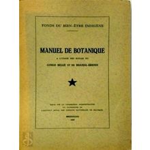 Manuel de Botanique L'usage des Ecoles du Congo Belge et du Ruanda-Urundi