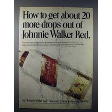 1973 Johnnie Walker Red Scotch Ad - 20 More Drops