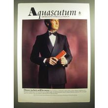 1979 Aquascutum Black Tie Dinner Jacket Ad